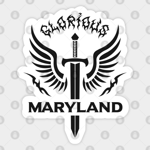 Glorious Maryland Sticker by VecTikSam